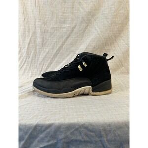 Nike Air Jordan 12 Retro Reverse Taxi Black Gold Mens 9.5 #2058
